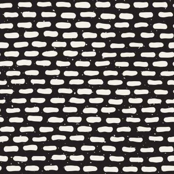 Vector Seamless Hand Drawn Horizontal Rounded Lines Pattern Illustrazione stock