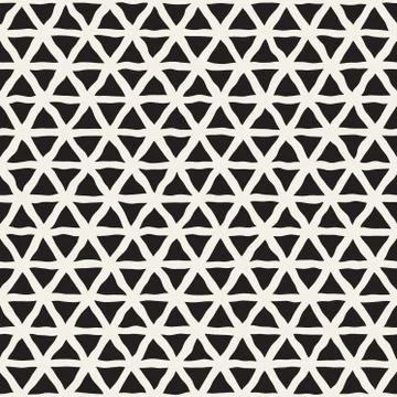 Vector Seamless Hand Drawn Triangle Lines Grid Pattern 스톡 일러스트