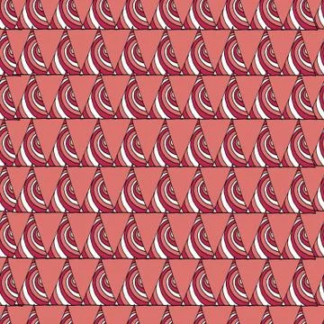 Vector seamless hand drawn triangle pattern. Illustrazione stock