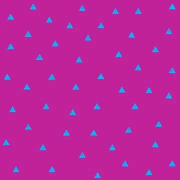 Vector seamless hand drawn triangle pattern. Stock Illustration