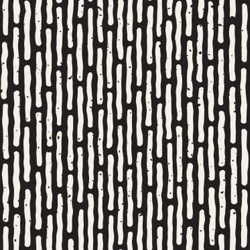 Vector Seamless Hand Drawn Vertical Grunge Rounded Lines Pattern Illustrazione stock