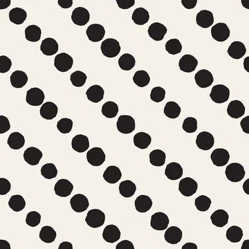Vector seamless hand-painted pattern. Abstract decorative background with bru Stock Illustration