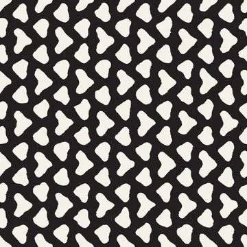 Vector seamless hand-painted pattern. Abstract decorative background with bru 스톡 일러스트