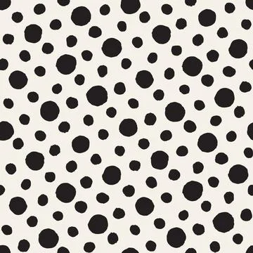 Vector seamless hand-painted pattern. Abstract decorative background with bru Stock Illustration