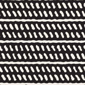 Vector seamless hand-painted pattern. Abstract decorative background with bru Stock Illustration