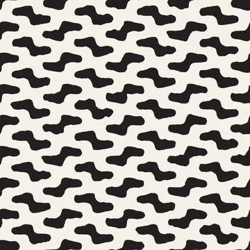 Vector seamless hand-painted pattern. Abstract decorative background with b.. イラスト素材