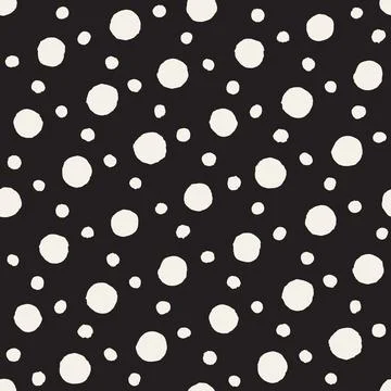 Vector seamless hand-painted pattern. Abstract decorative background with b.. Stock Illustration