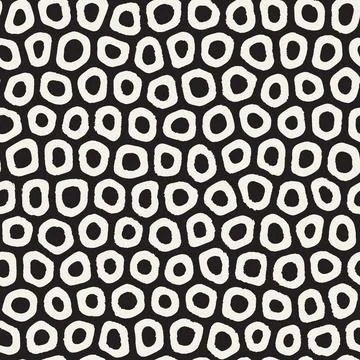 Vector seamless hand-painted pattern. Abstract decorative background with b.. Stock Illustration