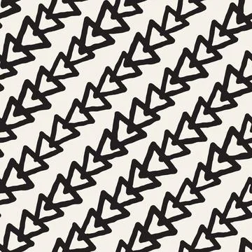 Vector seamless hand-painted pattern. Abstract decorative background with b.. Stock Illustration