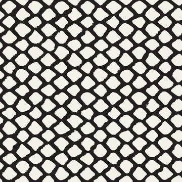 Vector seamless hand-painted pattern. Abstract decorative background with bru Stock Illustration