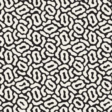 Vector seamless hand-painted pattern. Abstract decorative background with bru イラスト素材