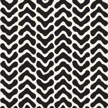 Vector seamless hand-painted pattern. Abstract decorative background with bru Stock Illustration