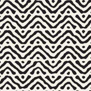 Vector seamless hand-painted pattern. Abstract decorative background with bru Stock Illustration