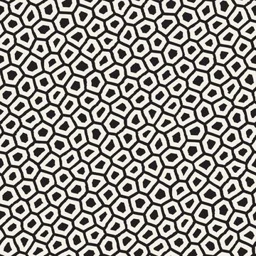 Vector seamless hand-painted pattern. Abstract decorative background with bru Stock Illustration
