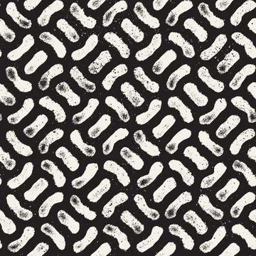 Vector seamless hand-painted pattern. Abstract decorative background with bru イラスト素材