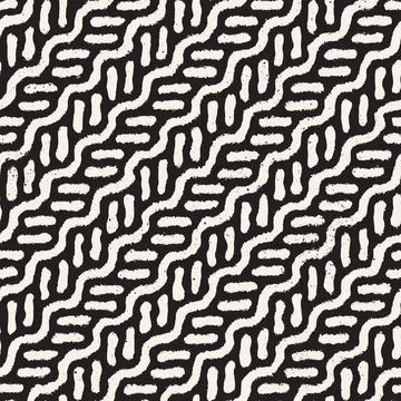 Vector seamless hand-painted pattern. Abstract decorative background with bru Stock Illustration