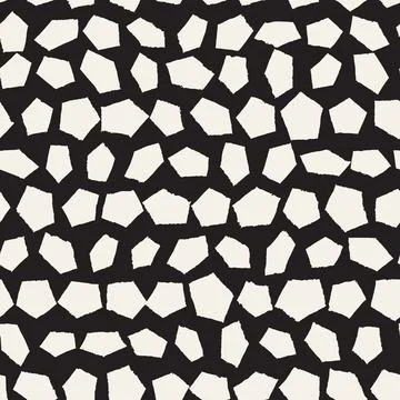 Vector seamless hand-painted pattern. Abstract decorative background with bru Stock Illustration