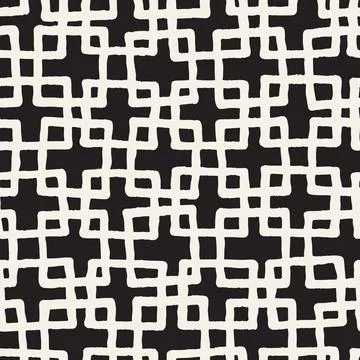 Vector seamless hand-painted pattern. Abstract decorative background with bru Illustrazione stock