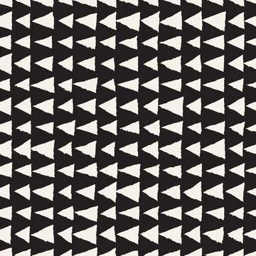 Vector seamless hand-painted pattern. Abstract decorative background with bru Stock Illustration
