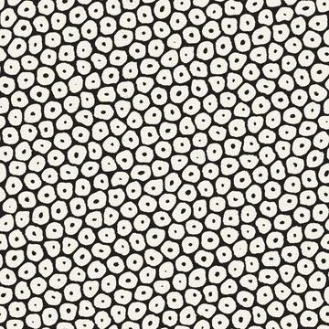 Vector seamless hand-painted pattern. Abstract decorative background with bru Stock Illustration