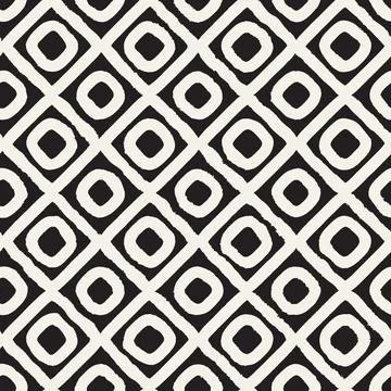 Vector seamless hand-painted pattern. Abstract decorative background with b.. イラスト素材