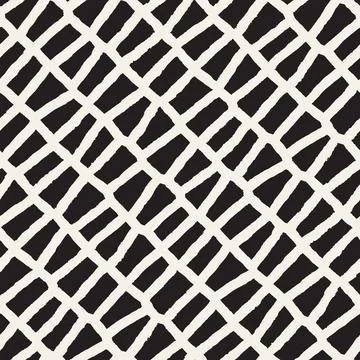 Vector seamless hand-painted pattern. Abstract decorative background with b.. Stock Illustration