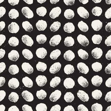 Vector seamless hand-painted pattern. Abstract decorative background with b.. 스톡 일러스트