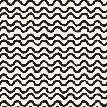 Vector seamless hand-painted pattern. Abstract decorative background with b.. Stock Illustration
