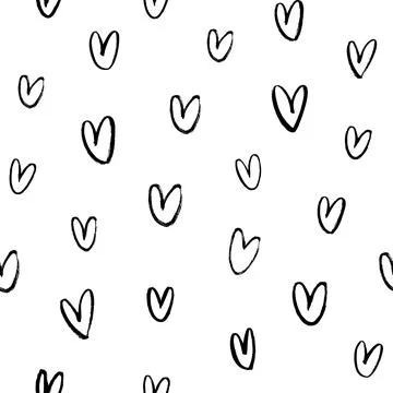 Vector seamless heart pattern for Valentines Day Illustrazione stock