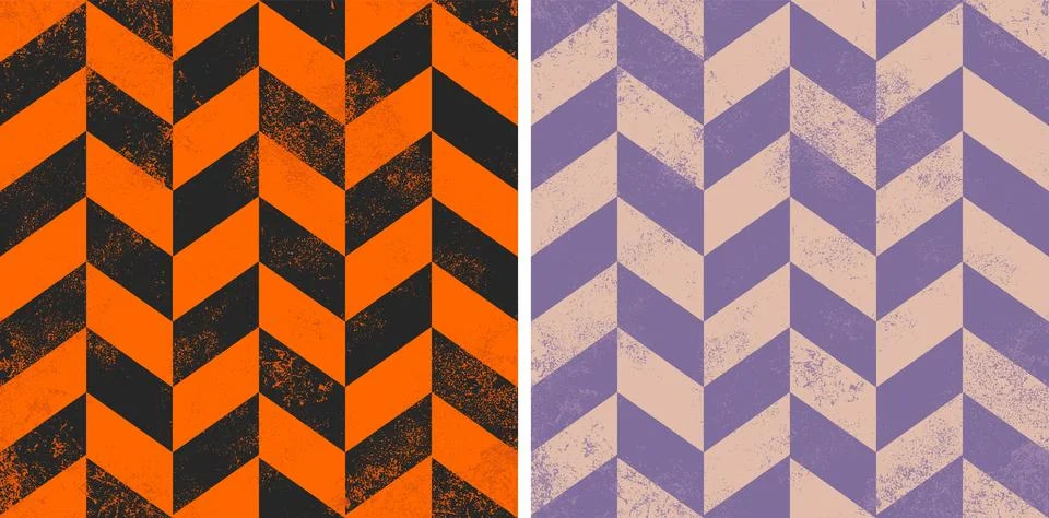 Vector seamless herringbone pattern in vintage style for Halloween party. V.. Stock Illustration
