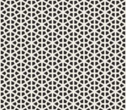 Vector seamless hexagon pattern. Modern stylish abstract texture. Repeating Stock Illustration