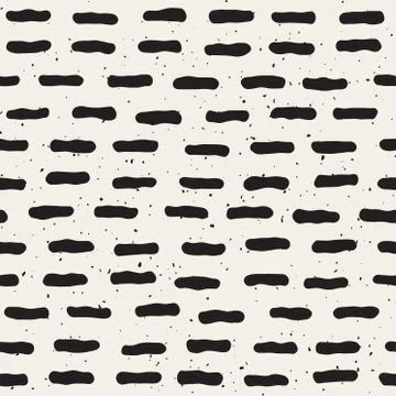 Vector Seamless Horizontal Lines Grungy Pattern Illustrazione stock