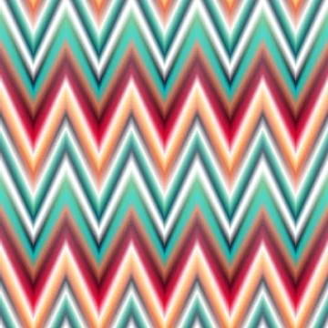 Vector seamless ikat ethnic pattern Stock Illustration