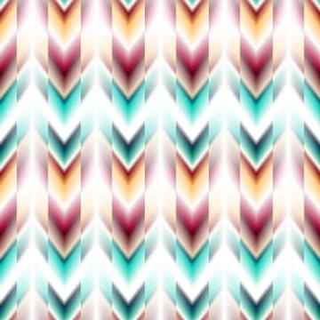 Vector seamless ikat ethnic pattern Stock Illustration