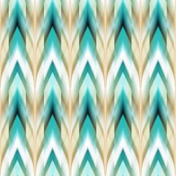 Vector seamless ikat ethnic pattern Stock Illustration