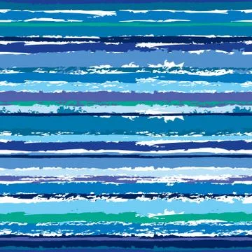 Vector seamless illustration of colored striped pattern in grunge style Stock Illustration