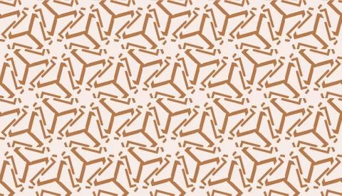 Vector Seamless illustration with curved line. Modern pattern in triangles st 스톡 일러스트