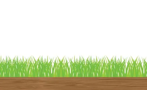 Vector seamless illustration of green grass Illustrazione stock
