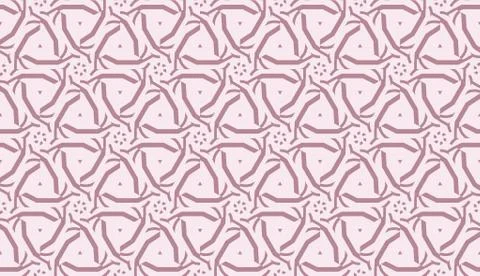 Vector Seamless illustration with pattern in triangles style. Curved line. De Illustrazione stock