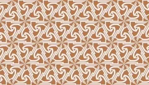 Vector Seamless illustration with pattern in triangles style. Curved line. De Illustrazione stock