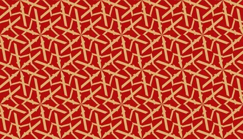 Vector Seamless illustration with pattern in triangles style. Curved line. De 스톡 일러스트