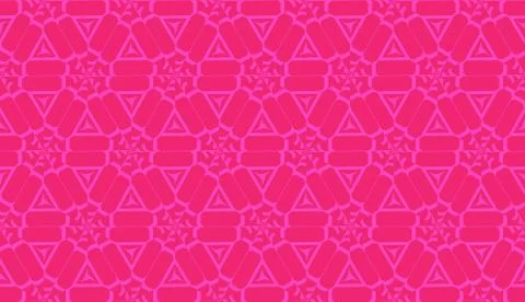 Vector Seamless illustration with pattern in triangles style. Curved line. De Stock Illustration