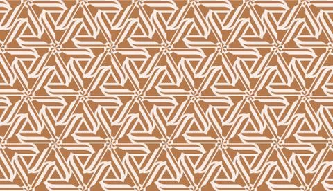 Vector Seamless illustration with pattern in triangles style. Curved line. De Stock Illustration