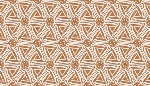 Vector Seamless illustration with pattern in triangles style. Curved line. De イラスト素材