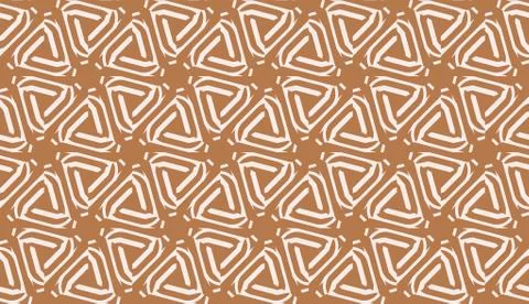 Vector Seamless illustration with pattern in triangles style. Curved line. De Stock Illustration