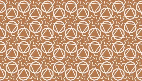 Vector Seamless illustration with pattern in triangles style. Curved line. De Illustrazione stock