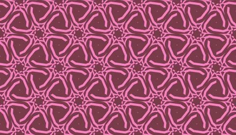 Vector Seamless illustration with pattern in triangles style. Curved line. De Illustrazione stock