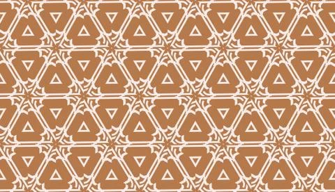 Vector Seamless illustration with pattern in triangles style. Curved line. De 스톡 일러스트