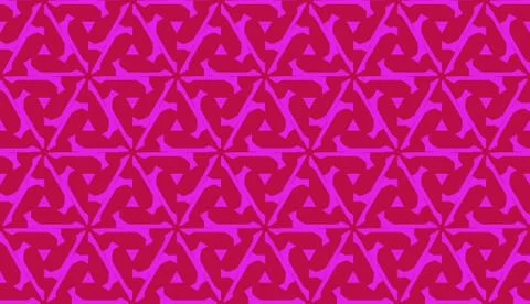 Vector Seamless illustration with pattern in triangles style. Curved line. De Stock Illustration