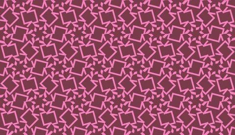 Vector Seamless illustration with pattern in triangles style. Curved line. De Stock Illustration